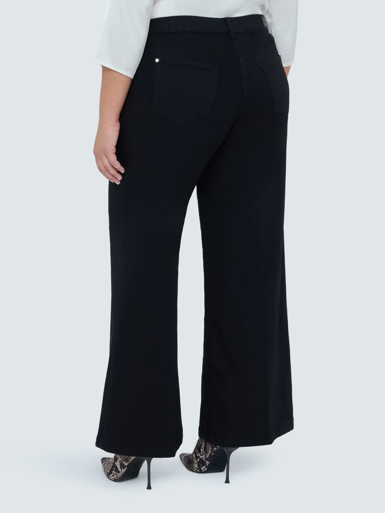 Jean Wide Leg lavage total black image number 1