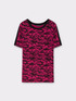 T-shirt &agrave; imprim&eacute; animalier &laquo; GO.&nbsp;&raquo; image number 3