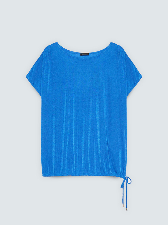 Jersey t-shirt with drawstring