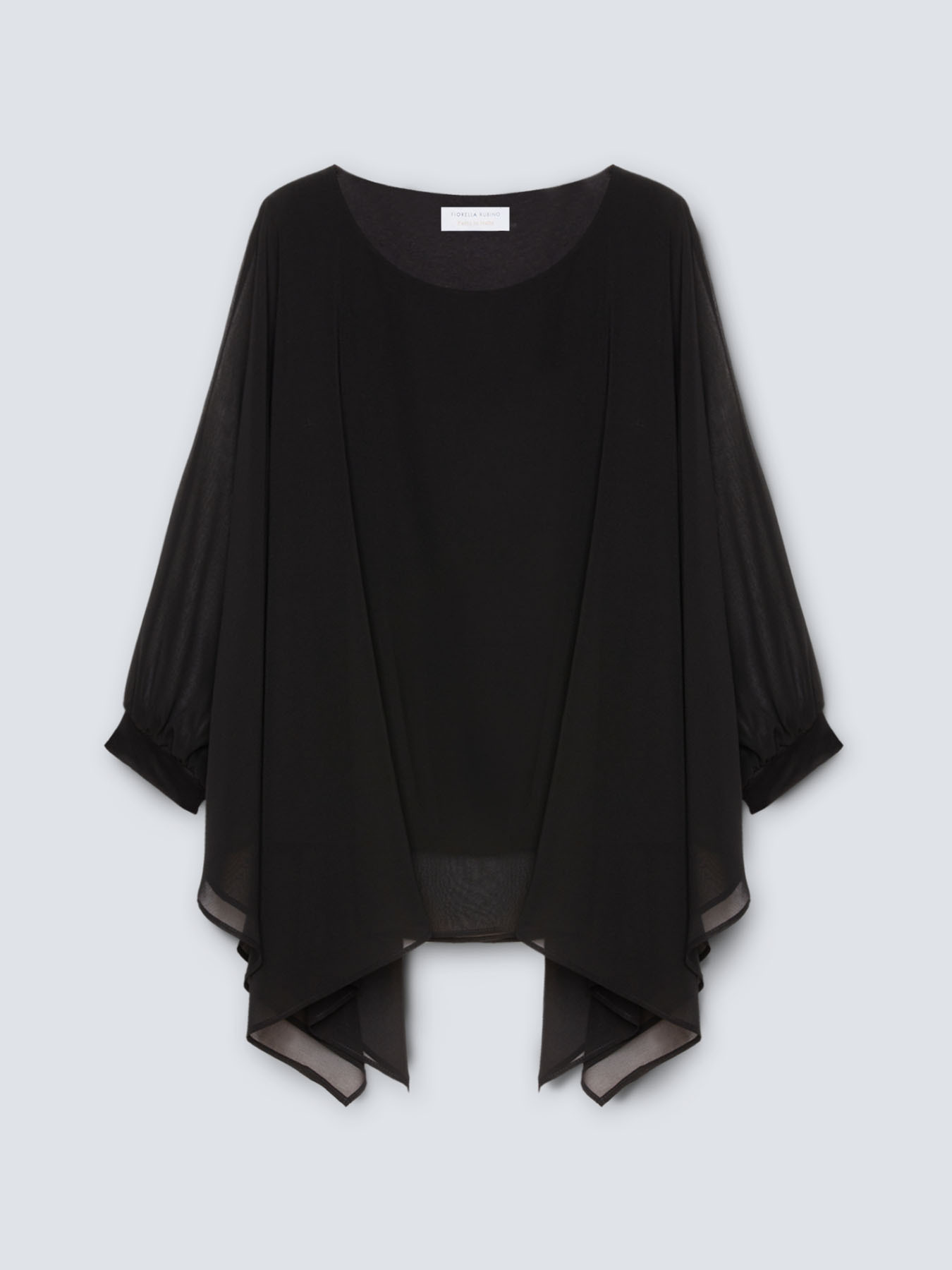 Blusa amplia en georgette image number 4