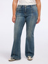 Flare jeans with used effect image number 2