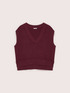 Fine knit V-neck vest image number 4