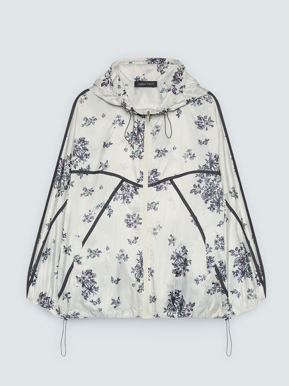 Bomber jacket with floral print