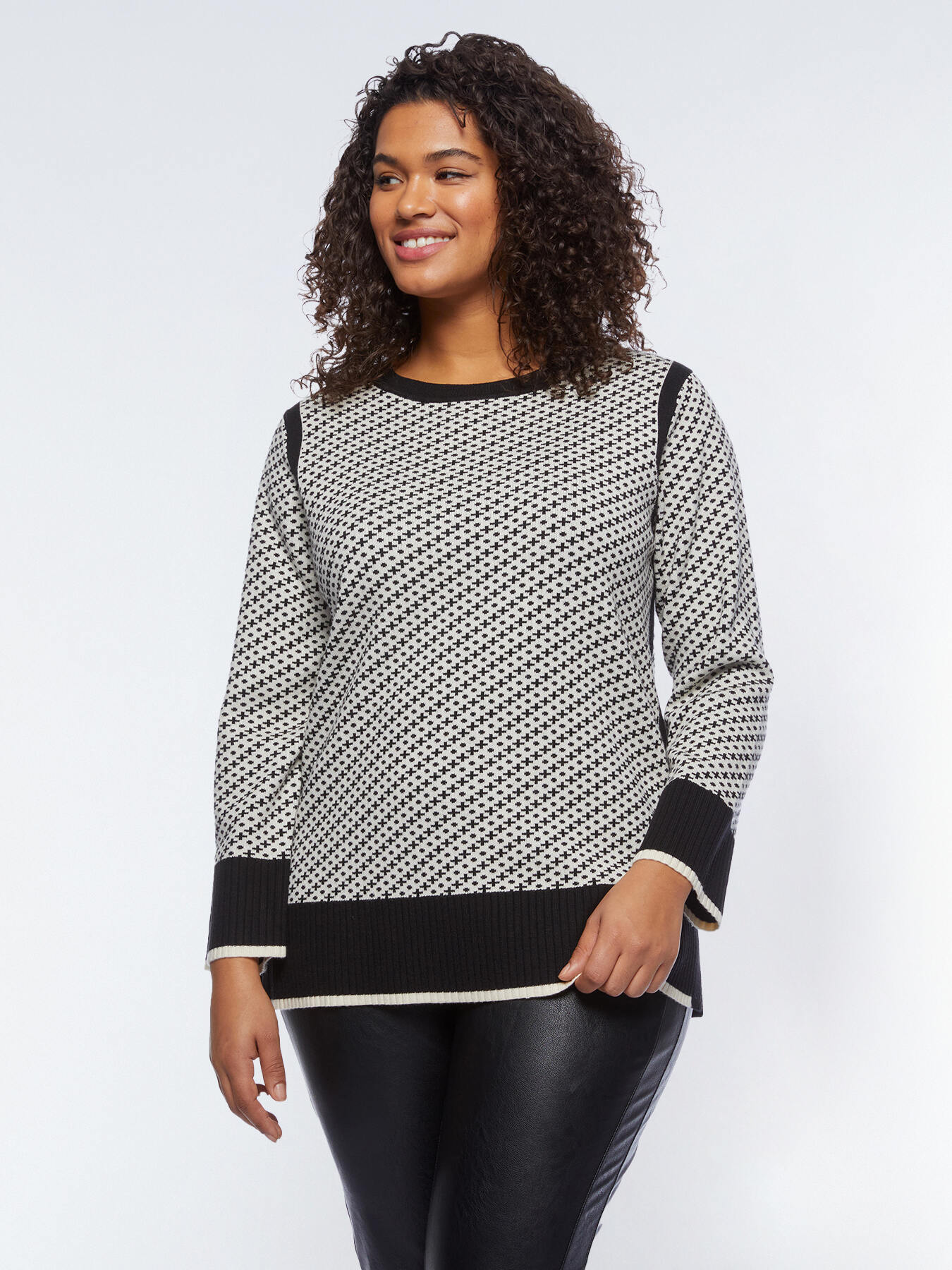 Geometric sweater. image number 0