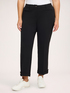 Pantaloni cropped con risvolto e bottone image number 0