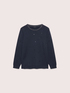Crew-neck sweater with jewel embellishments image number 4