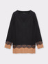 Maglia con bordo in pizzo al fondo image number 3