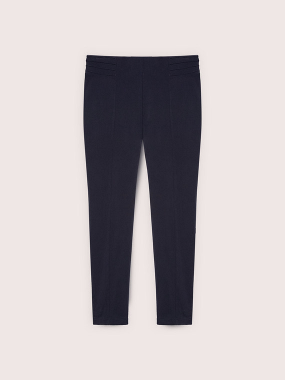 Jeggings avec pli frontal et boutons d&eacute;coratifs