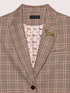 Blazer &agrave; carreaux avec broche teckel image number 5