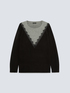 Jersey bicolor con encaje image number 4
