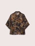 Kimono-Bluse mit Print aus Georgette image number 4
