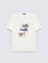 Cotton jersey T-shirt with floral print image number 4