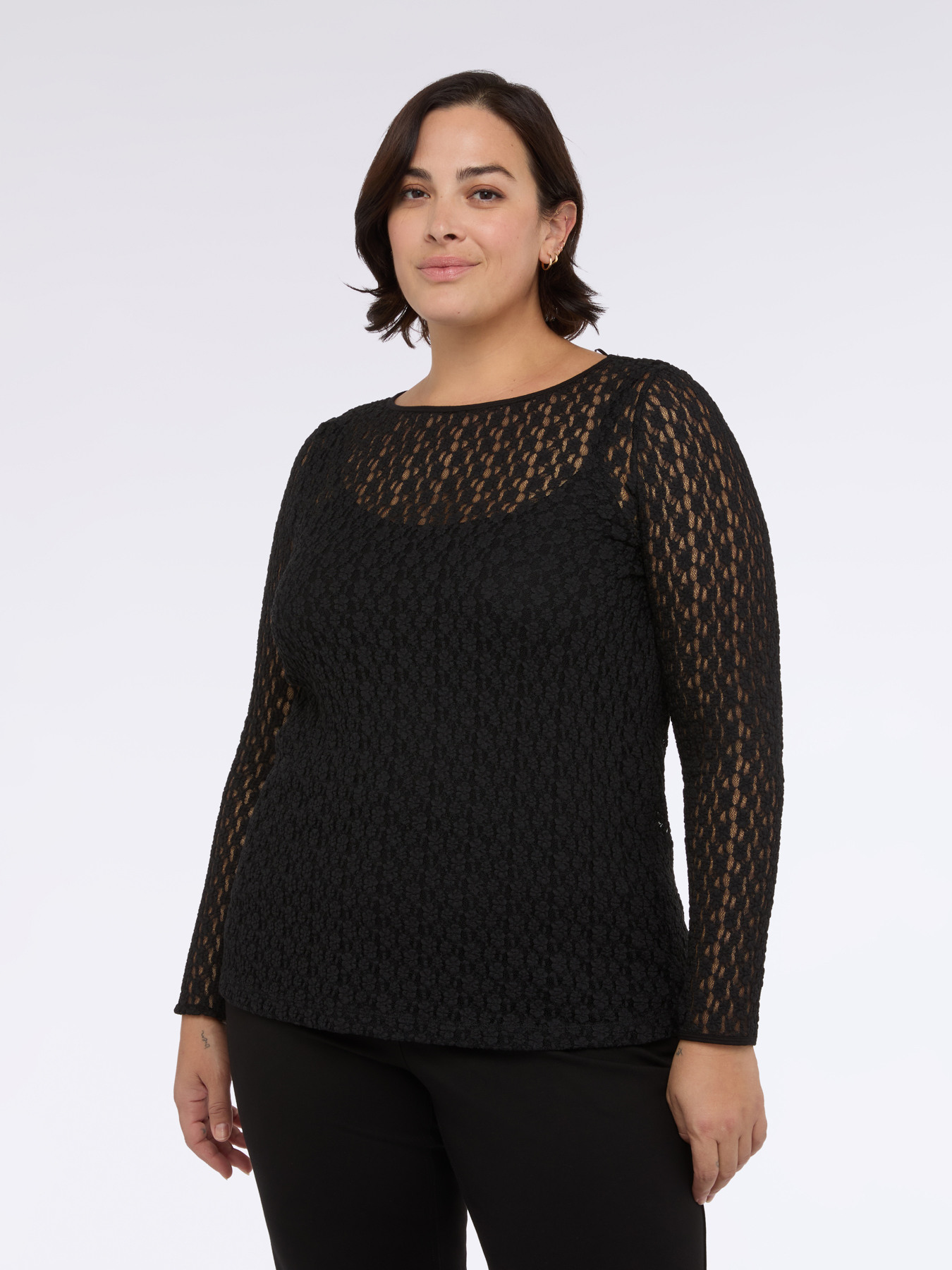 Jersey t-shirt with perforated detailing image number 0