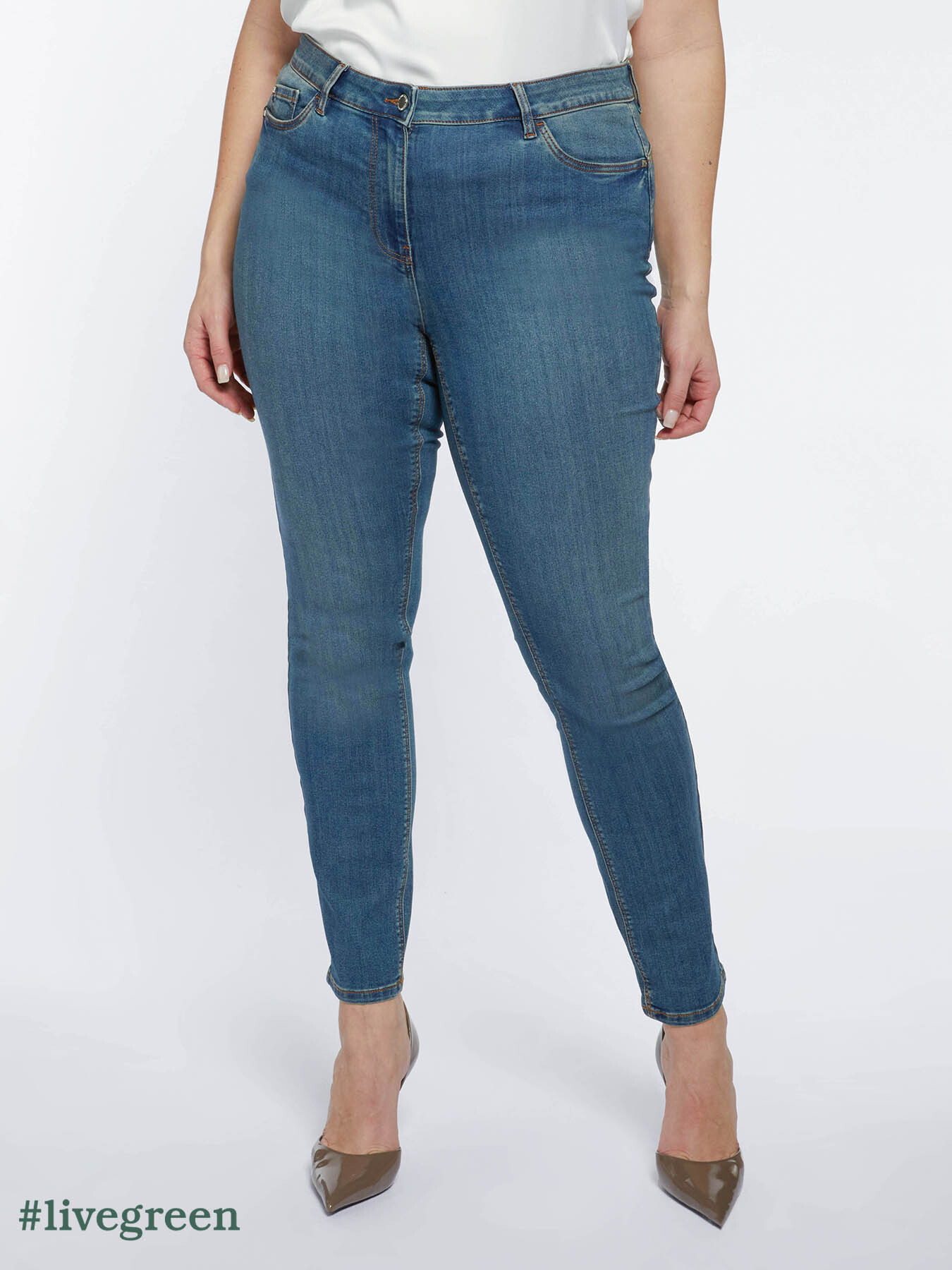 Giada model push-up skinny jeans image number 0