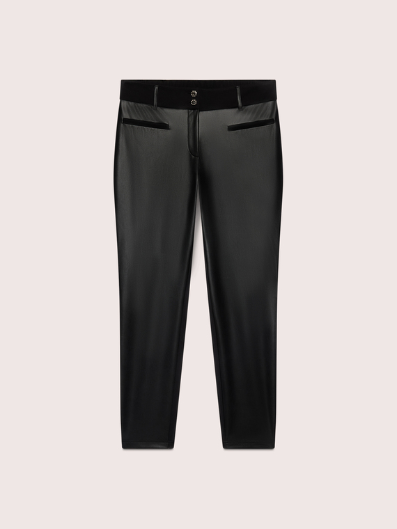 Skinny trousers in Milano stitch fabric
