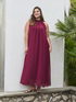 Long Free dress with halter neckline image number 0
