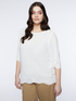 Blouse with lace-effect hem image number 0