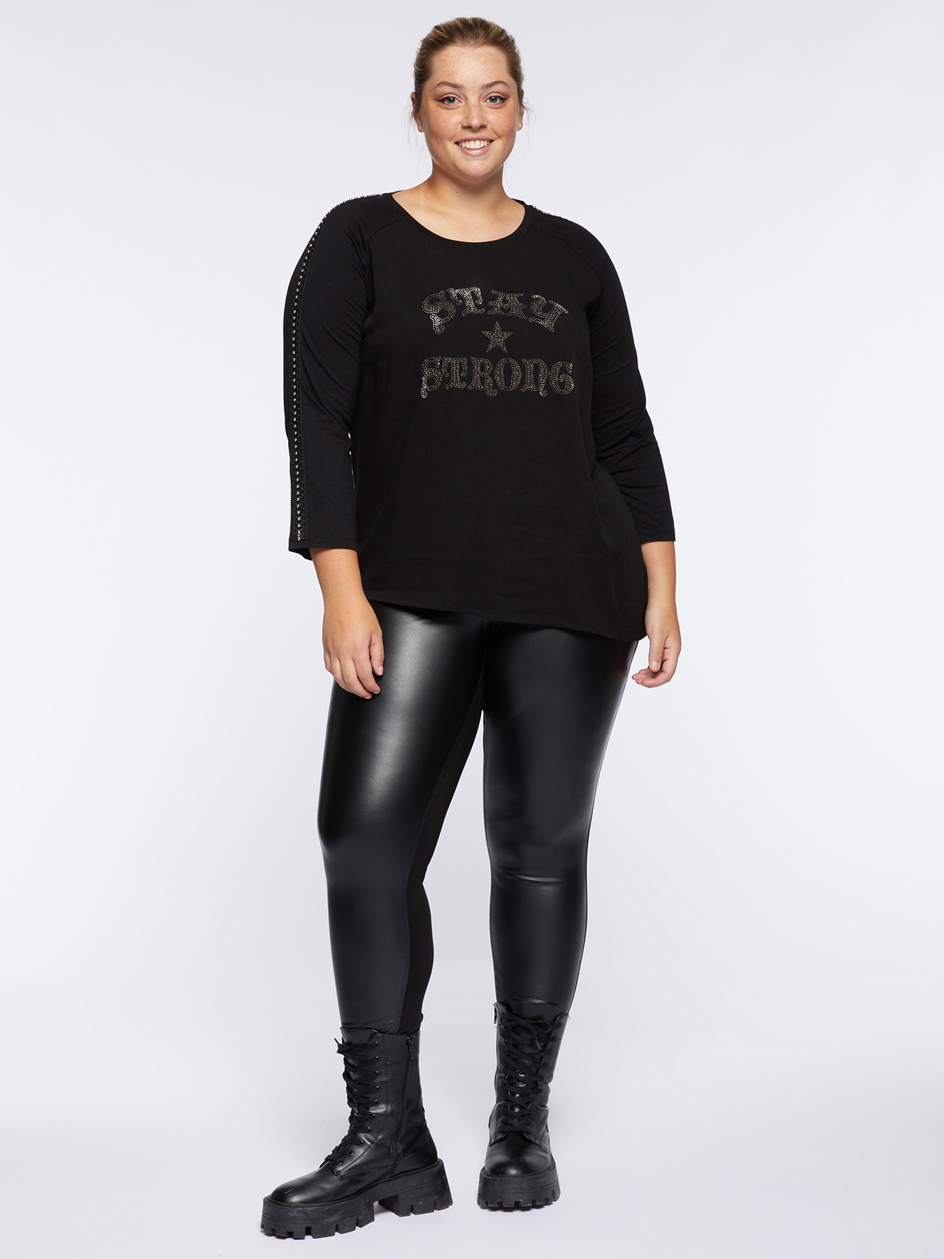 T-shirt with studs image number 2