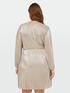 Pleated champagne coloured dress image number 1
