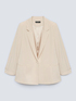 Elegant flowing fabric blazer image number 4