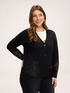 Cardigan con applicazioni in pizzo image number 2