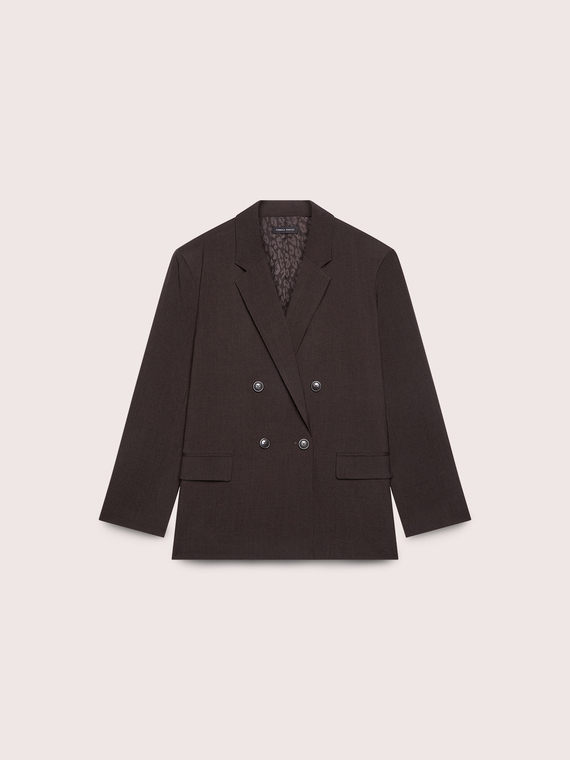 Structured double-breasted blazer