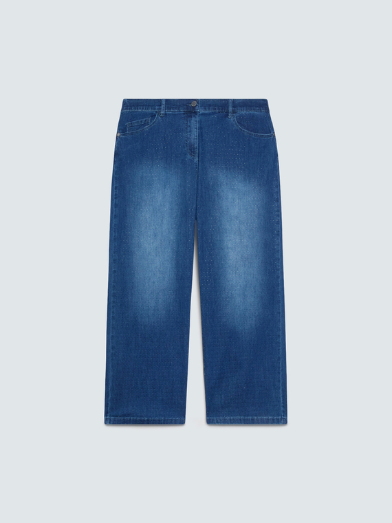 Cropped full hotfix jeans