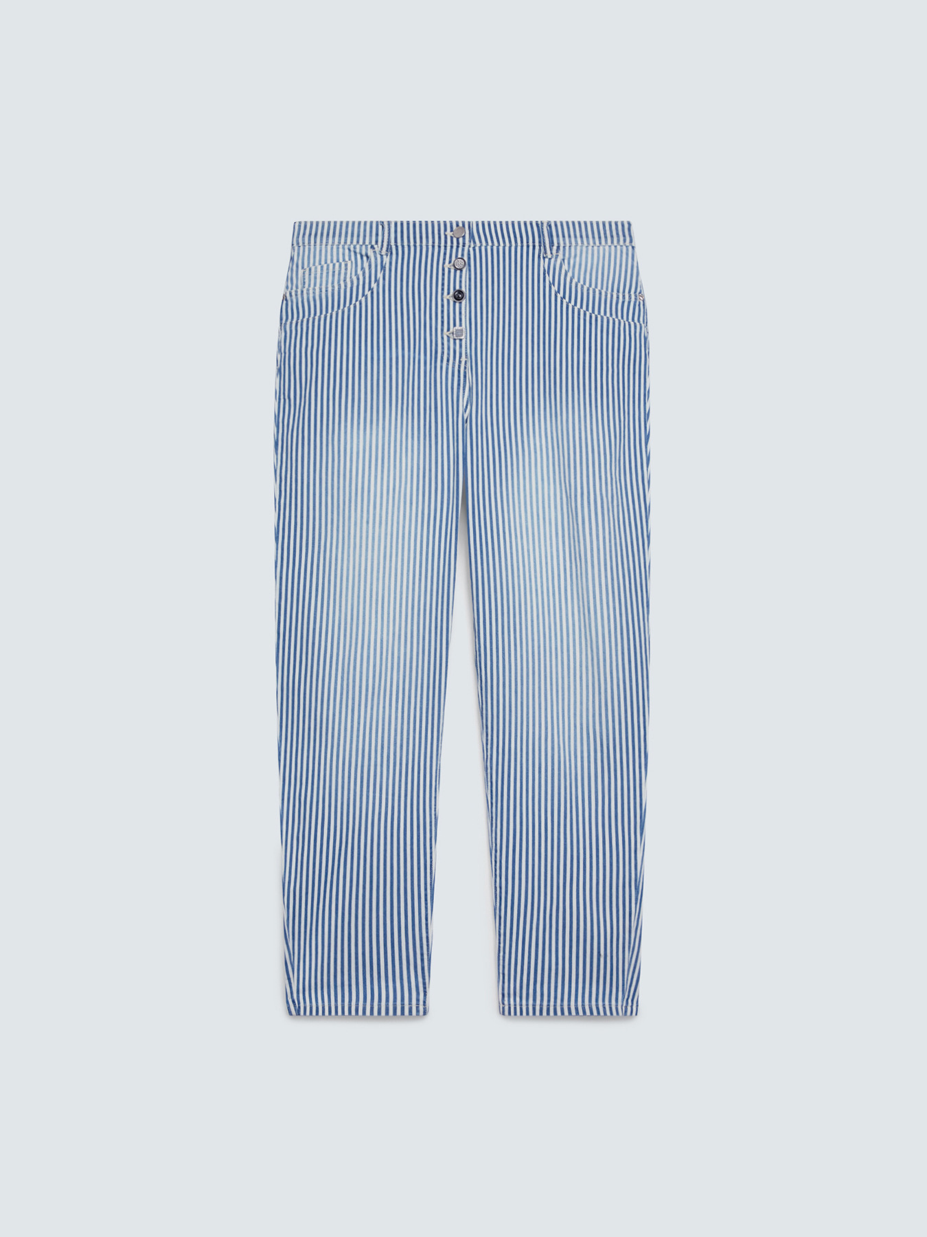 Striped Barrel Jeans image number 4