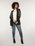 Striped open-front cardigan image number 2