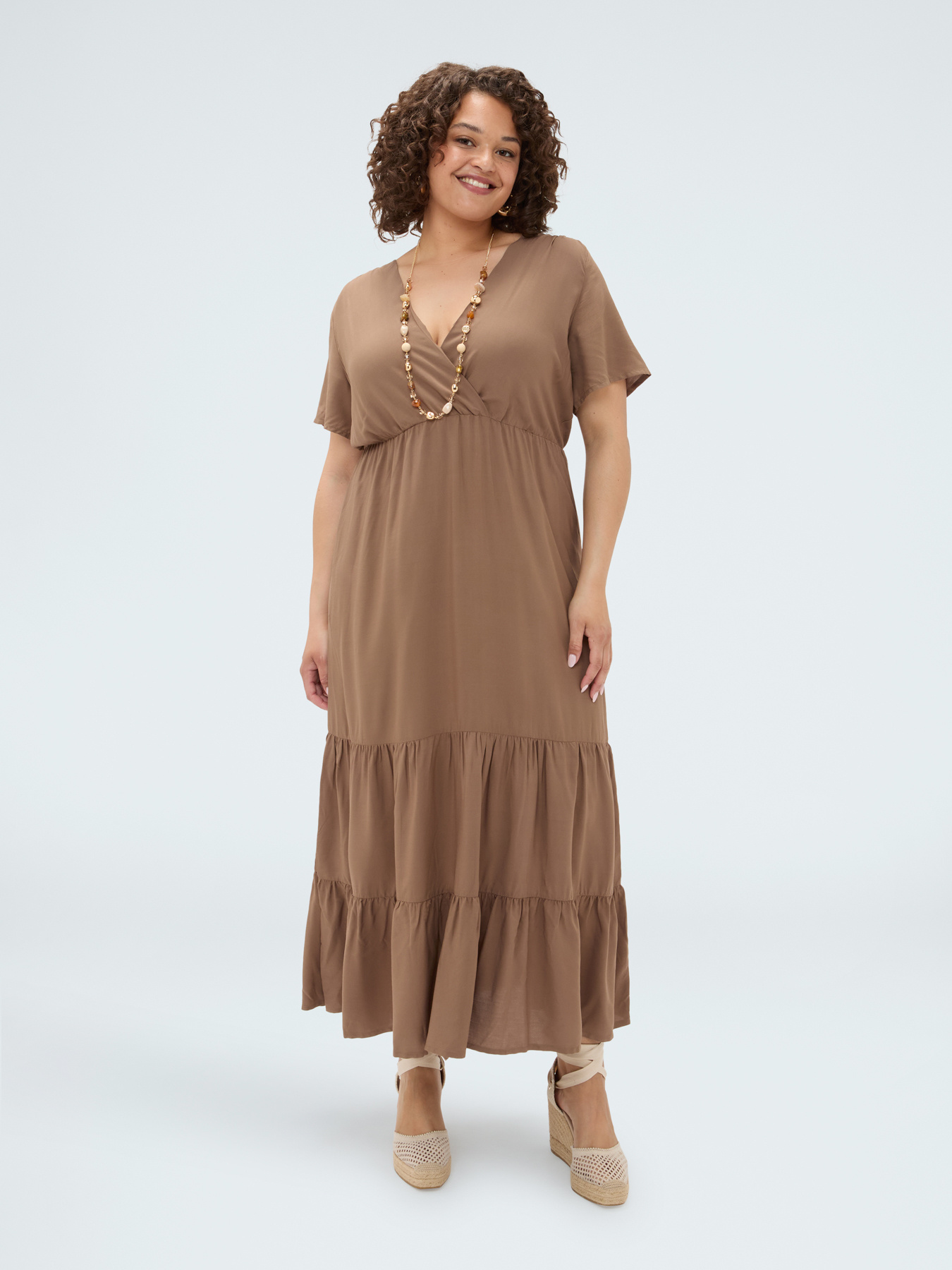 Long Smile viscose dress image number 2