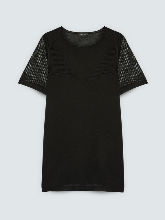 Pull ajour&eacute; en m&eacute;lange viscose