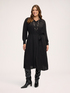 Robe longue chemisier pliss&eacute;e en georgette image number 0