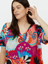 Blouse multicolore avec viscose LENZING&trade; ECOVERO&trade; image number 3