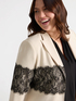 Blazer con maxi inserto in pizzo image number 3