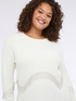 Sweater with fringe detail image number 4