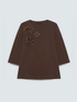 Jersey t-shirt with floral appliqu&eacute;s image number 4