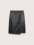 Jupe midi portefeuille avec bouton bijou image number 4
