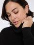 Long turtleneck sweater in viscose blend image number 1