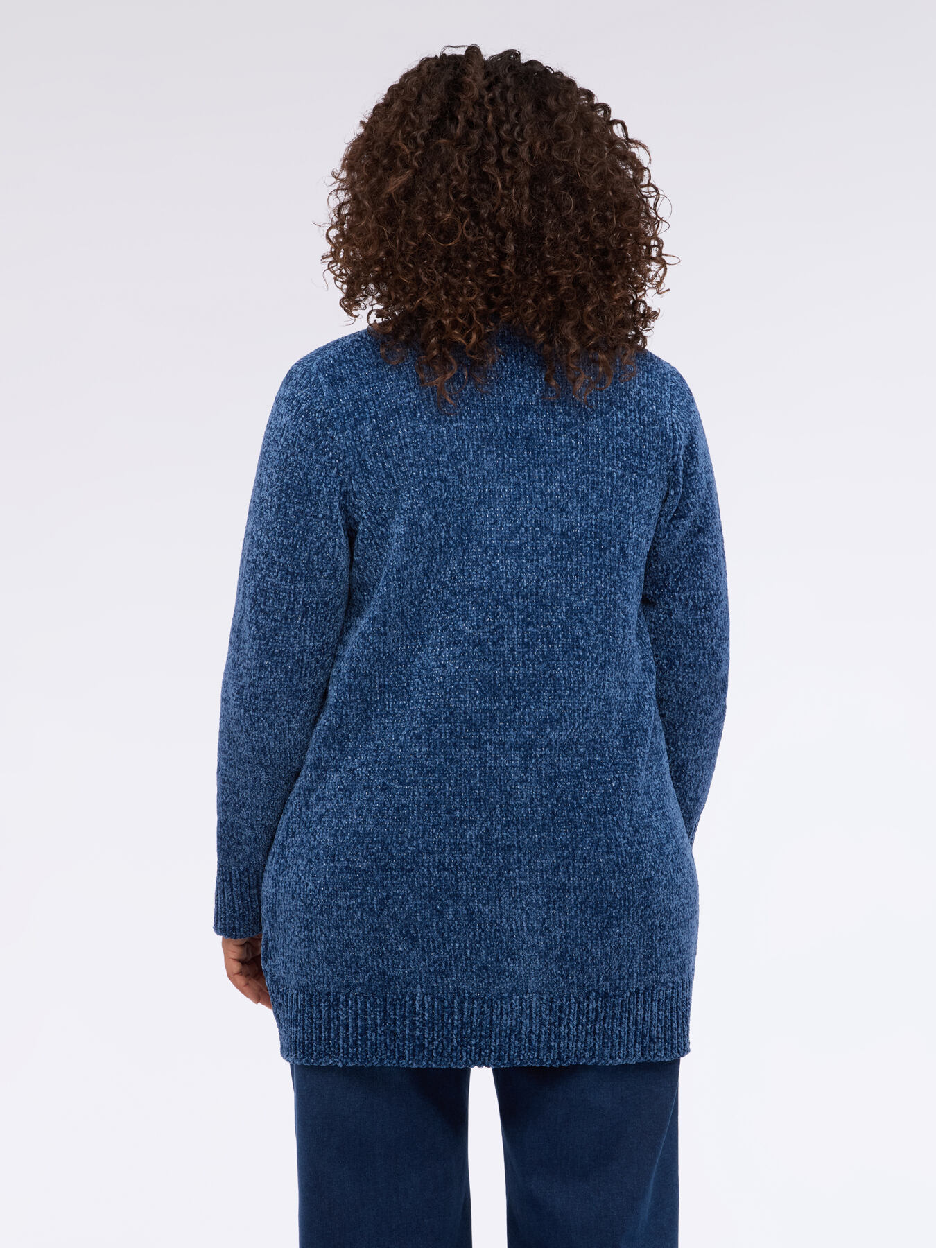 Long chenille cardigan image number 1