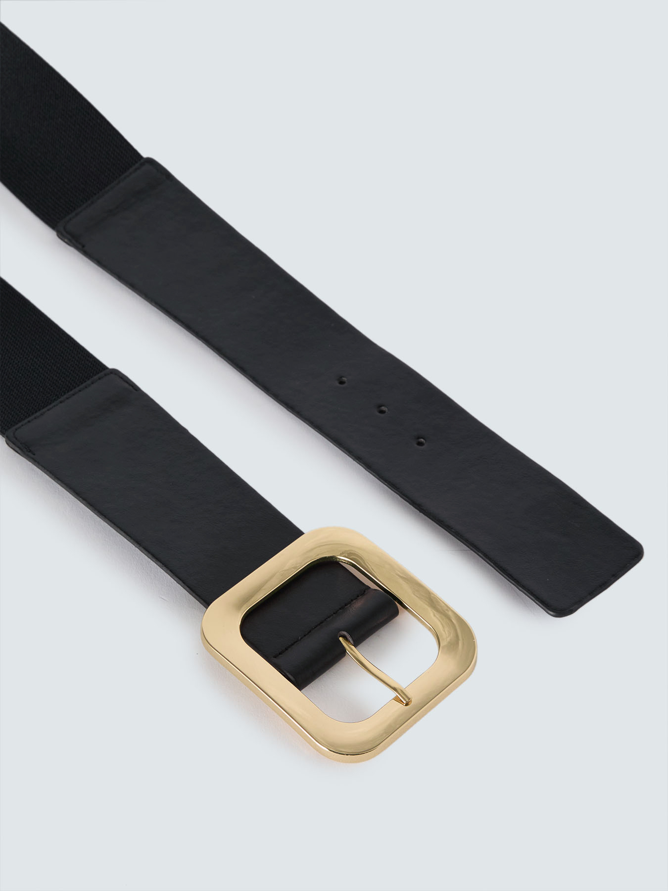 Cintur&oacute;n con maxihebilla dorada image number 2