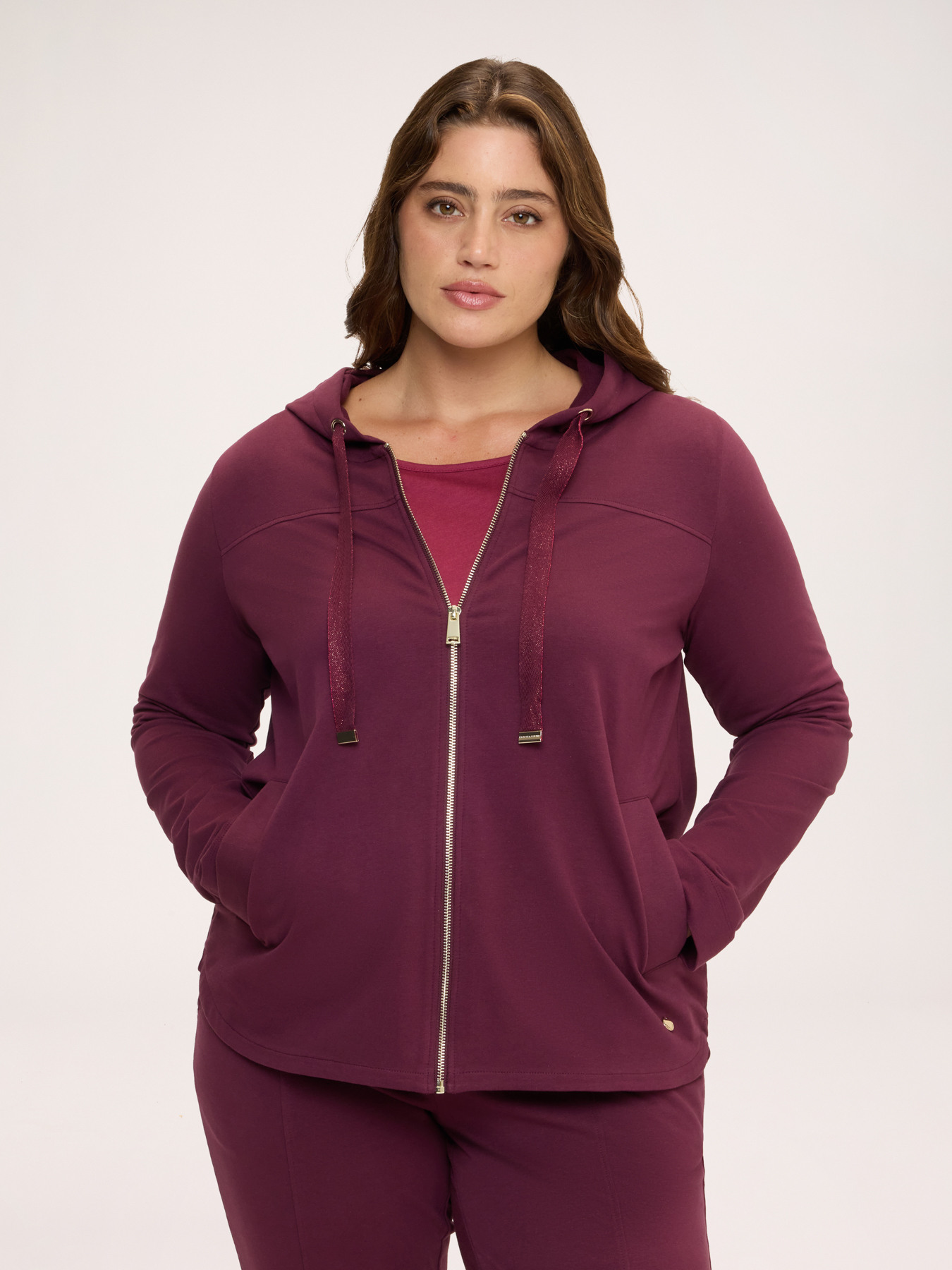 Hoodie with drawstring image number 0