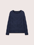 Striped sweater with boat neck image number 4