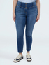 Jeggings in denim con bottoni decorativi image number 2