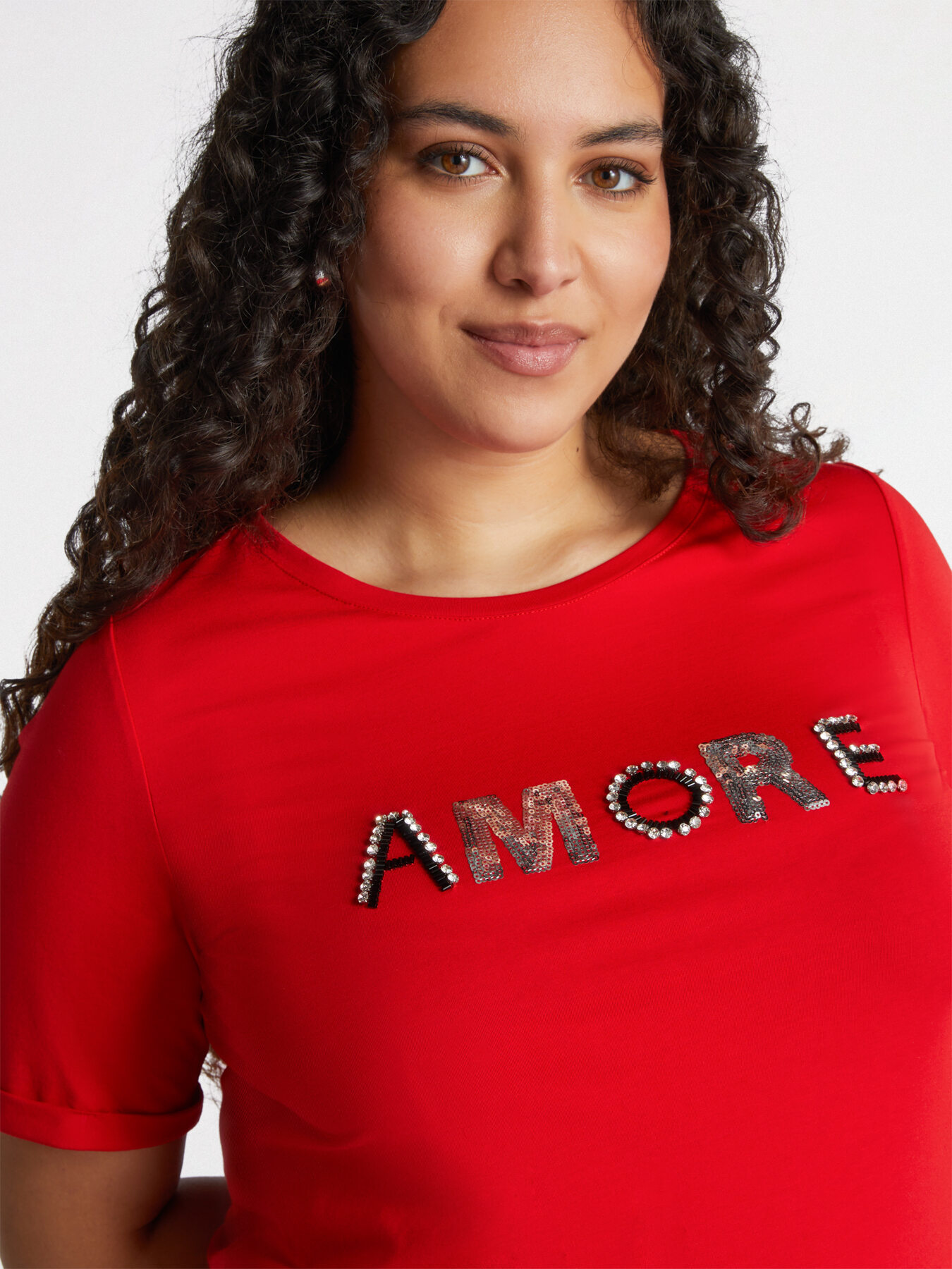 T-shirt with Amore lettering image number 0