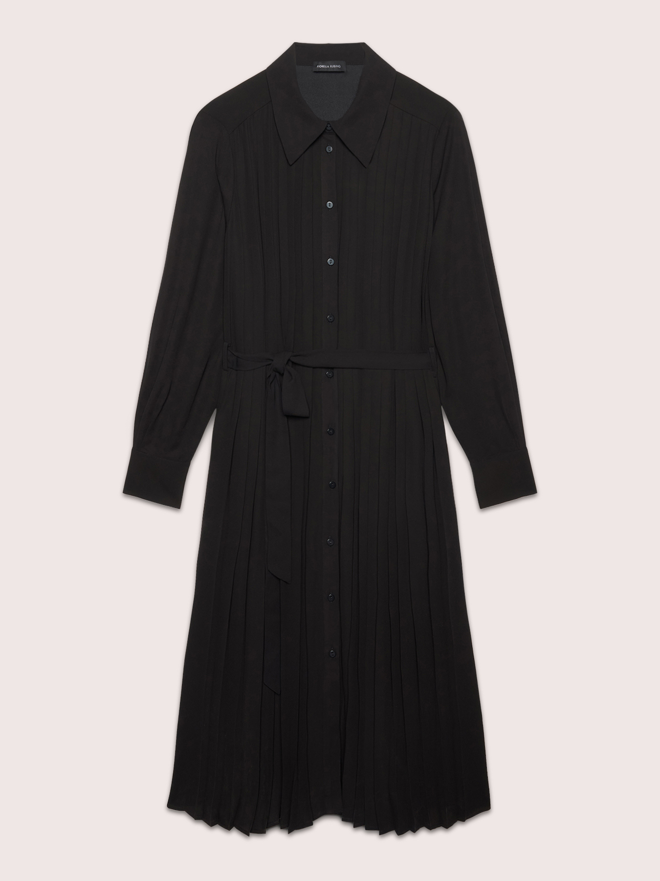 Robe longue chemisier pliss&eacute;e en georgette image number 4