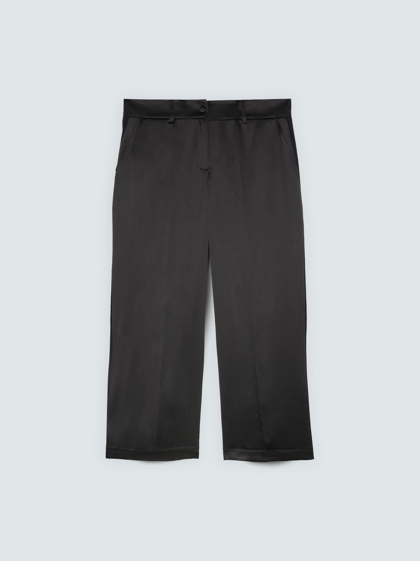 Cropped satin trousers image number 4