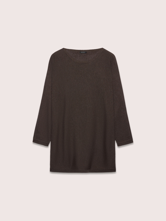 Maglia a coste in misto viscosa