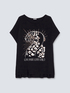 T-shirt with animal print image number 4