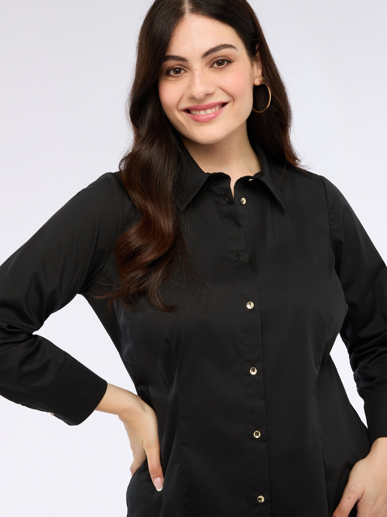 Camicia in cotone stretch image number 2