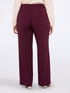 Wide leg pants in stretch fabric image number 3